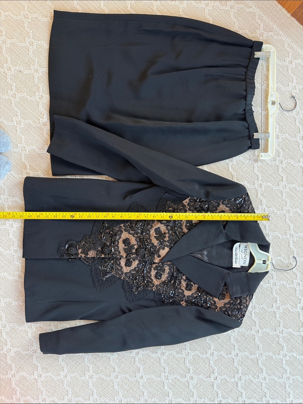 2 pc:skirt and sequined beautiful jacket